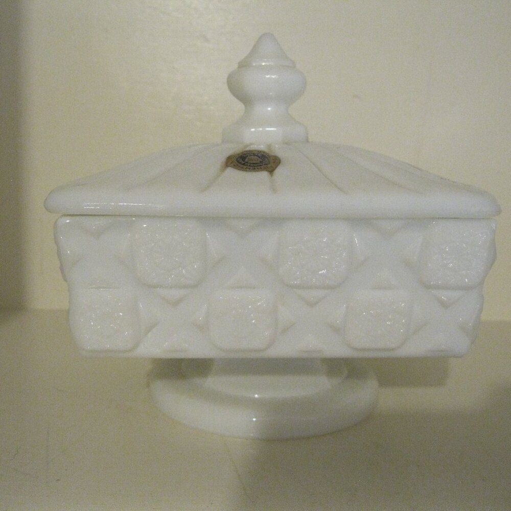 Westmoreland Milk Glass.  White.  2 pc.